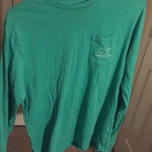Green/Teal Vineyard Vines Long Sleeve Tee!